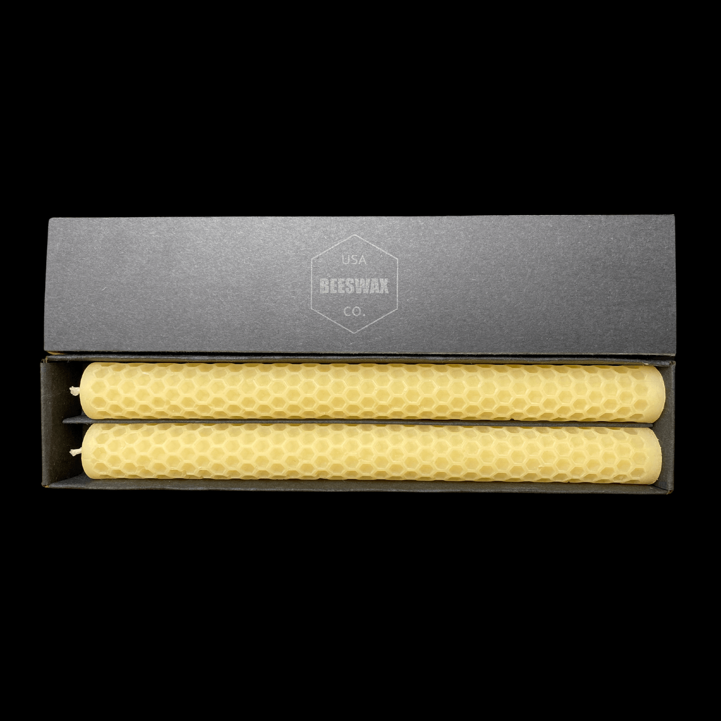 Honeycomb Pattern Tapers - Cappings Beeswax