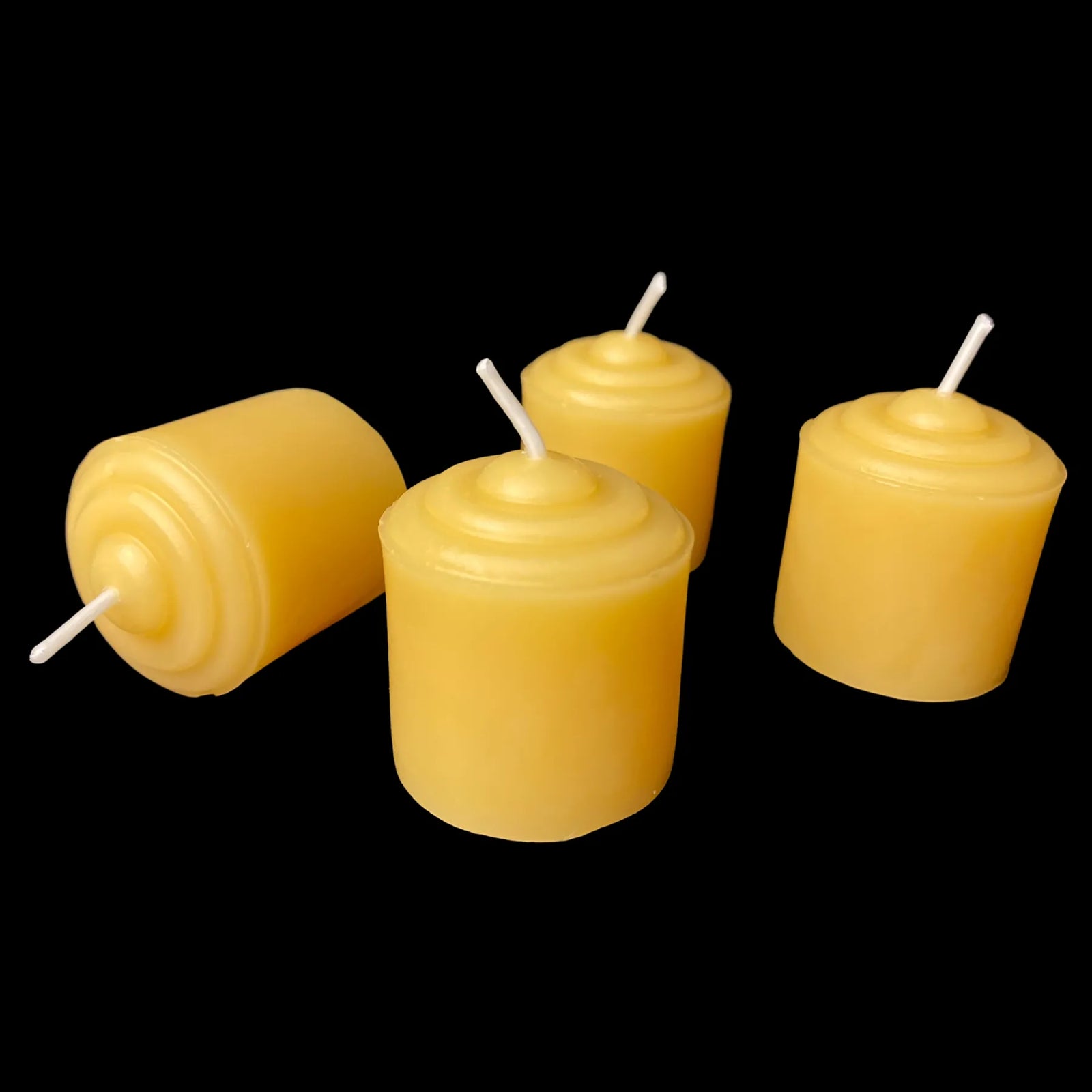 Small Beeswax Votives - Yellow Beeswax