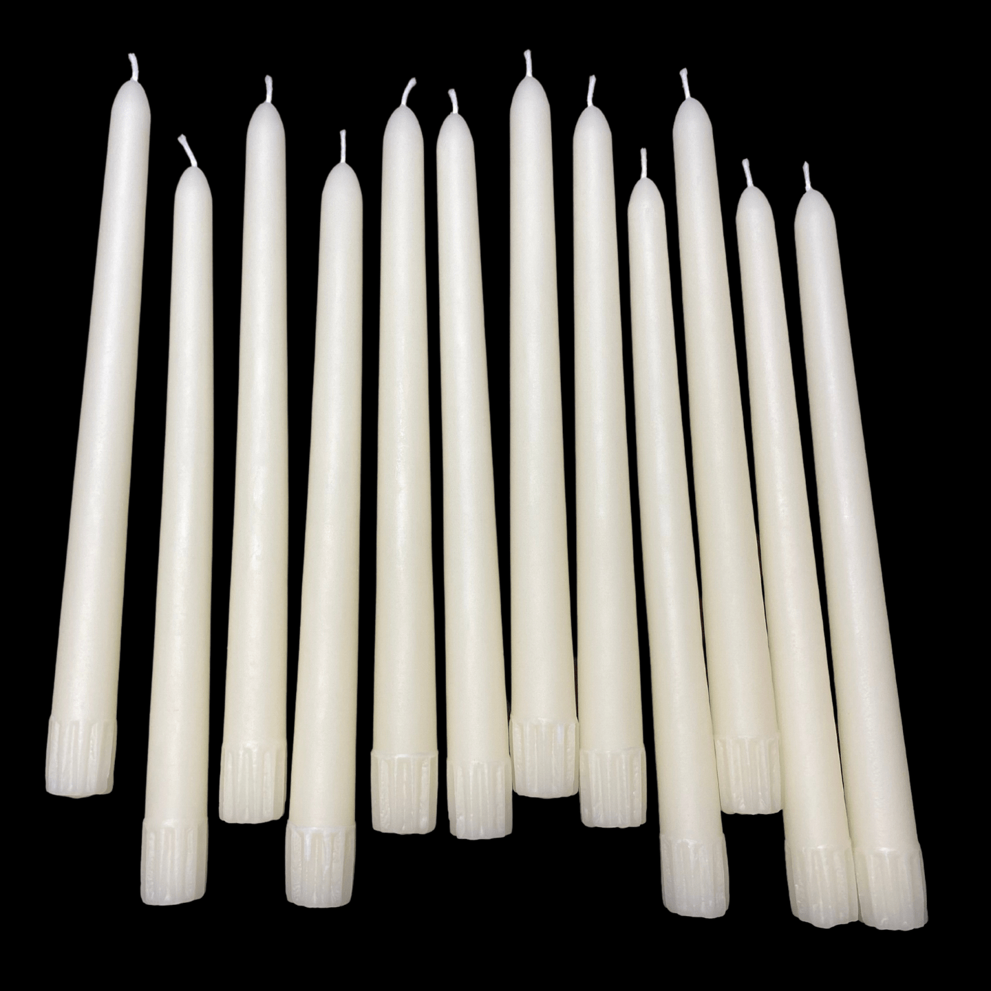 10" Classic Taper Candles - White Beeswax