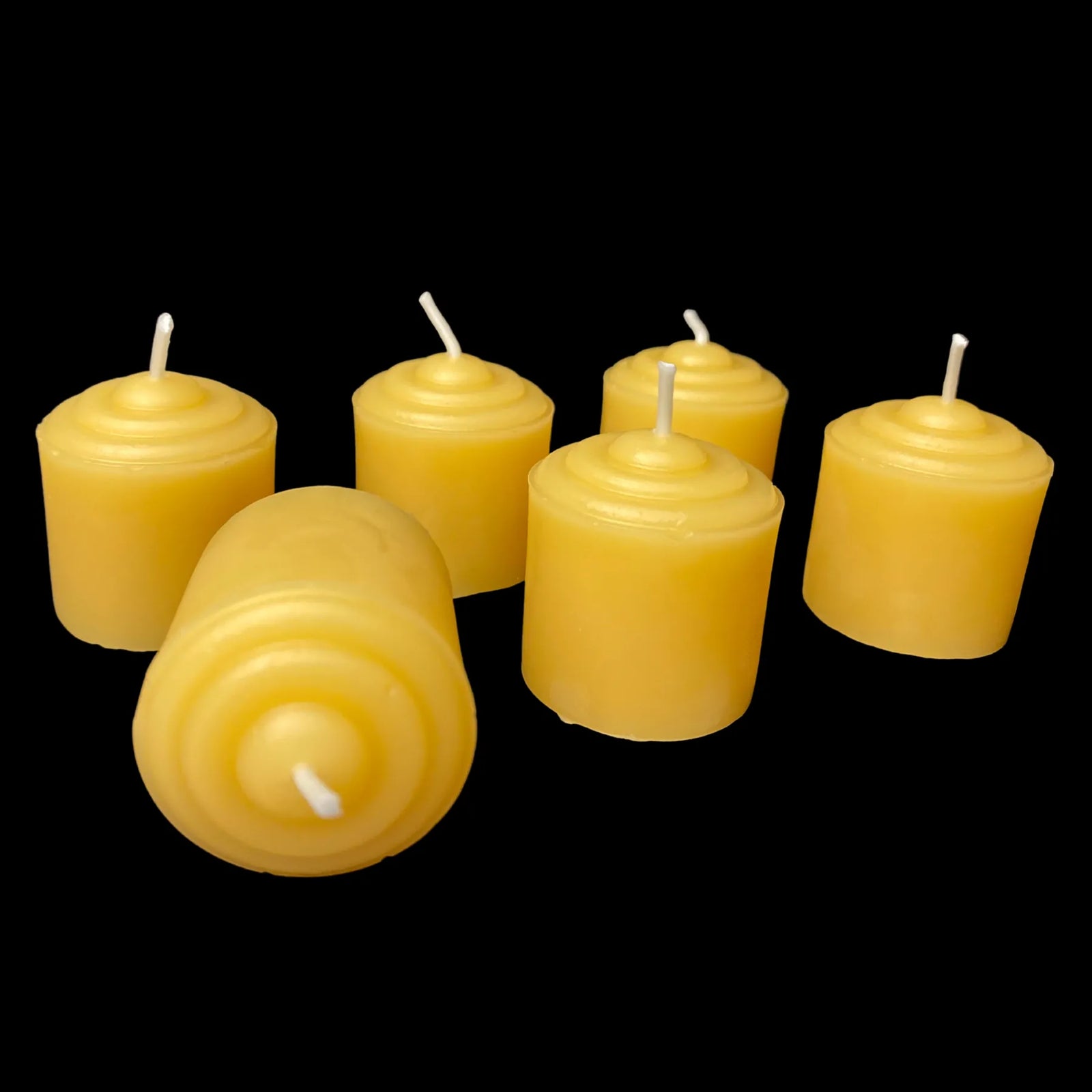 Small Beeswax Votives - Yellow Beeswax
