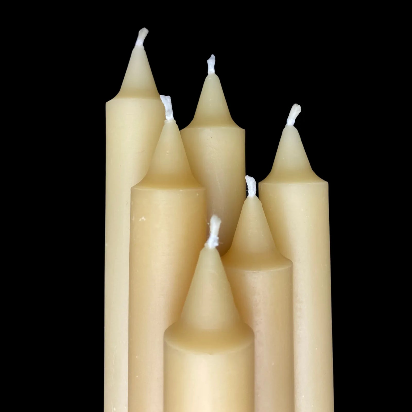 10" Colonial Tapers - Cappings Beeswax