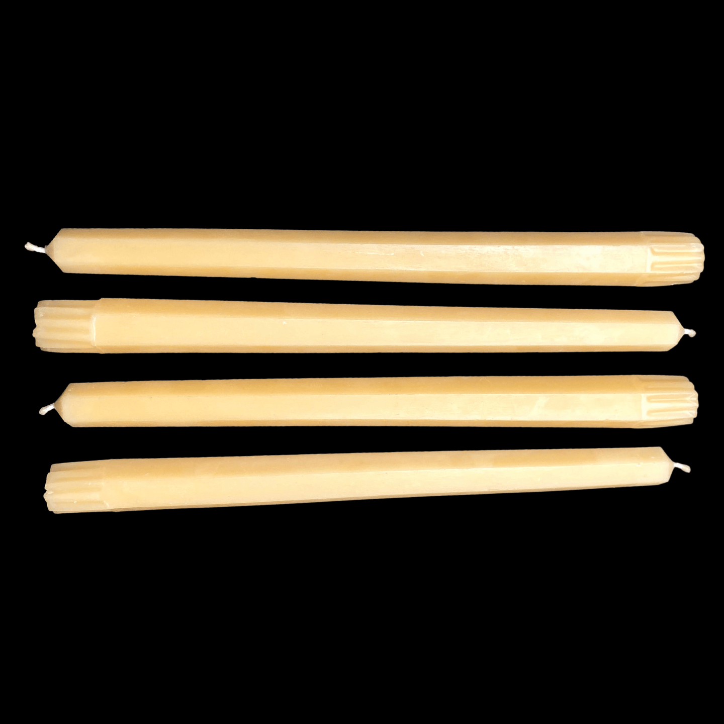 10" Hexagon Taper Candles - Cappings Beeswax