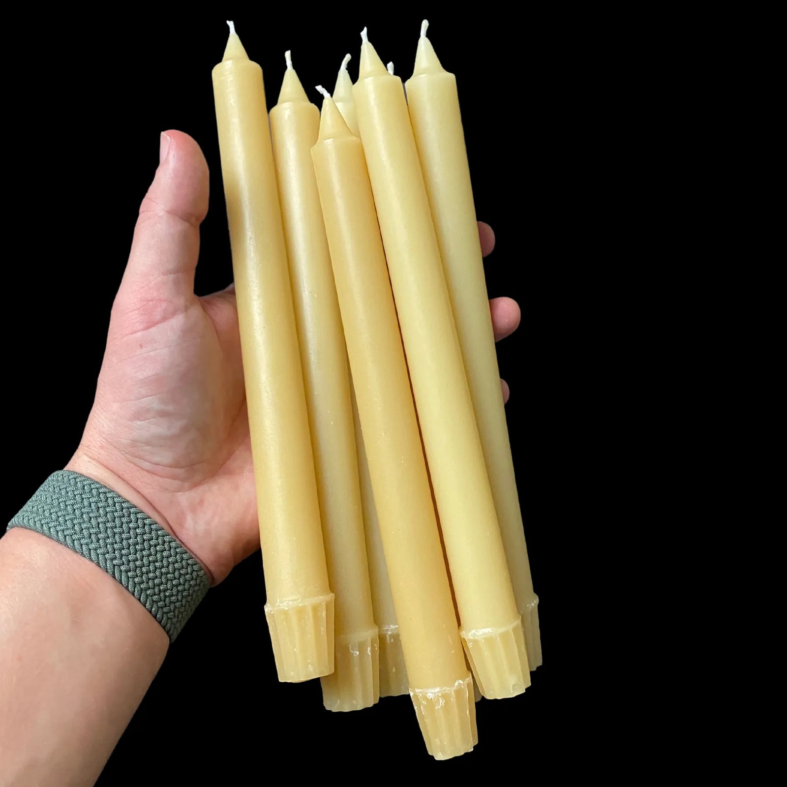 10" Colonial Tapers - Cappings Beeswax