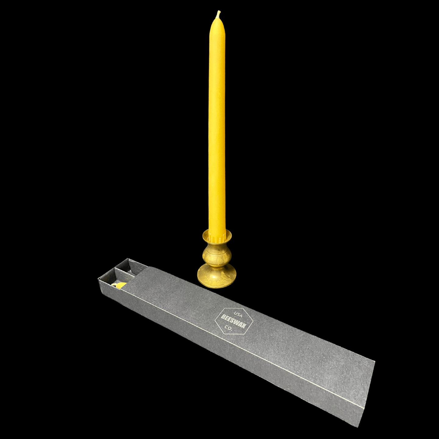 10" Classic Taper Candles - Yellow Beeswax
