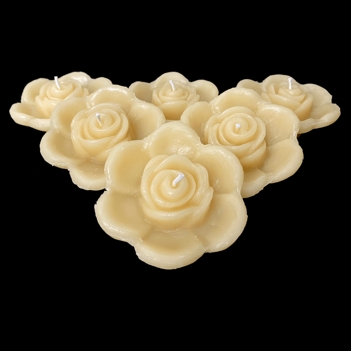 Rose Bud Floating Candle - Cappings Beeswax