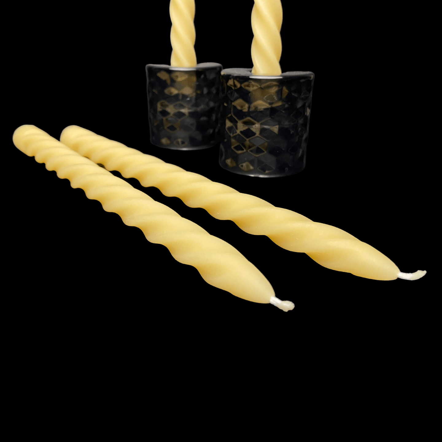 Large Spiral Taper Candles - Cappings Beeswax