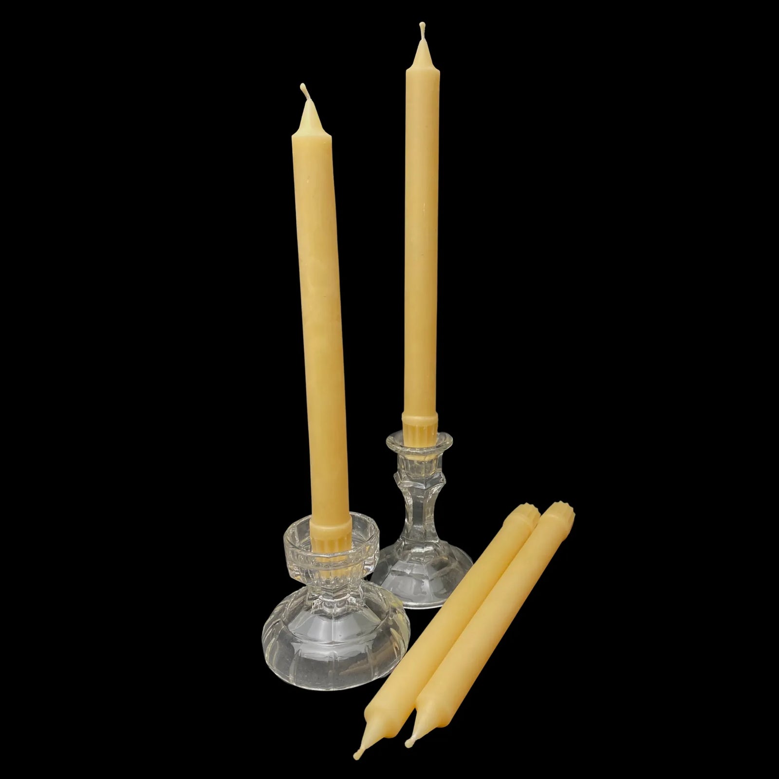 10" Colonial Tapers - Yellow Beeswax
