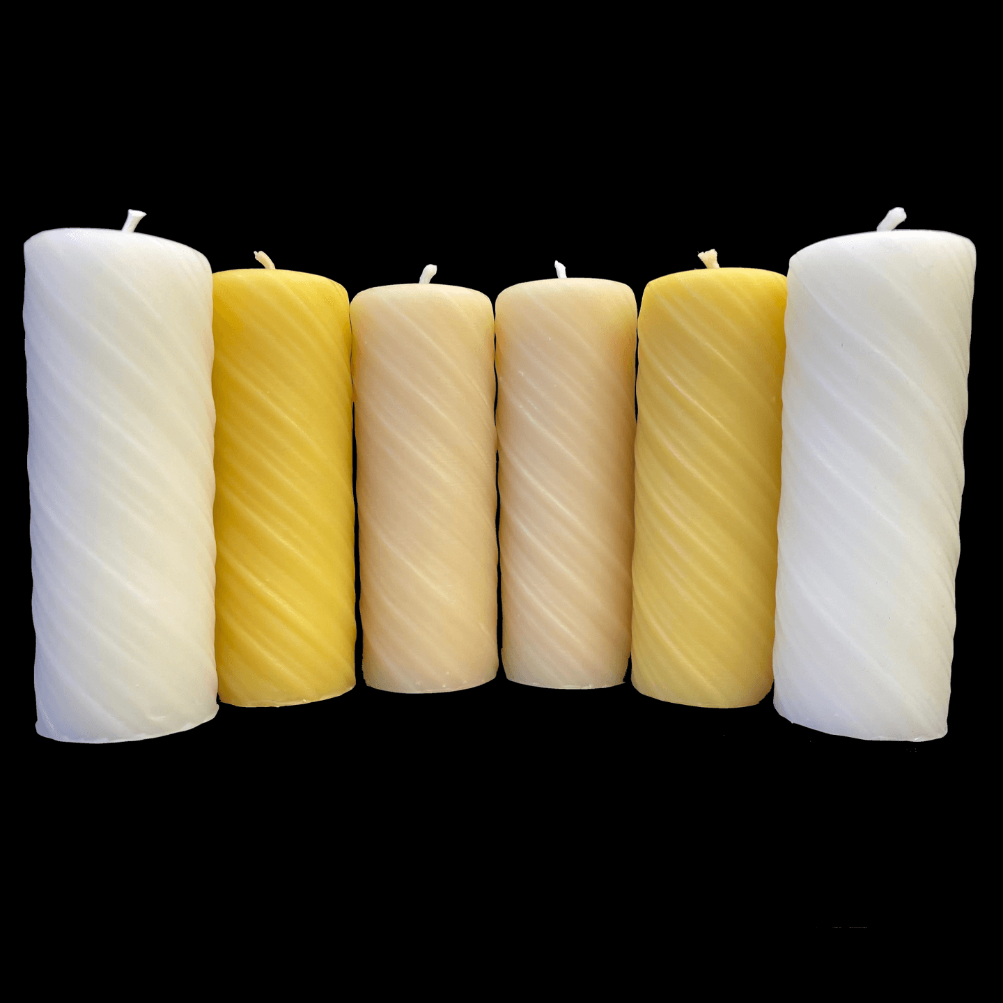 Swirl Pillar Candles