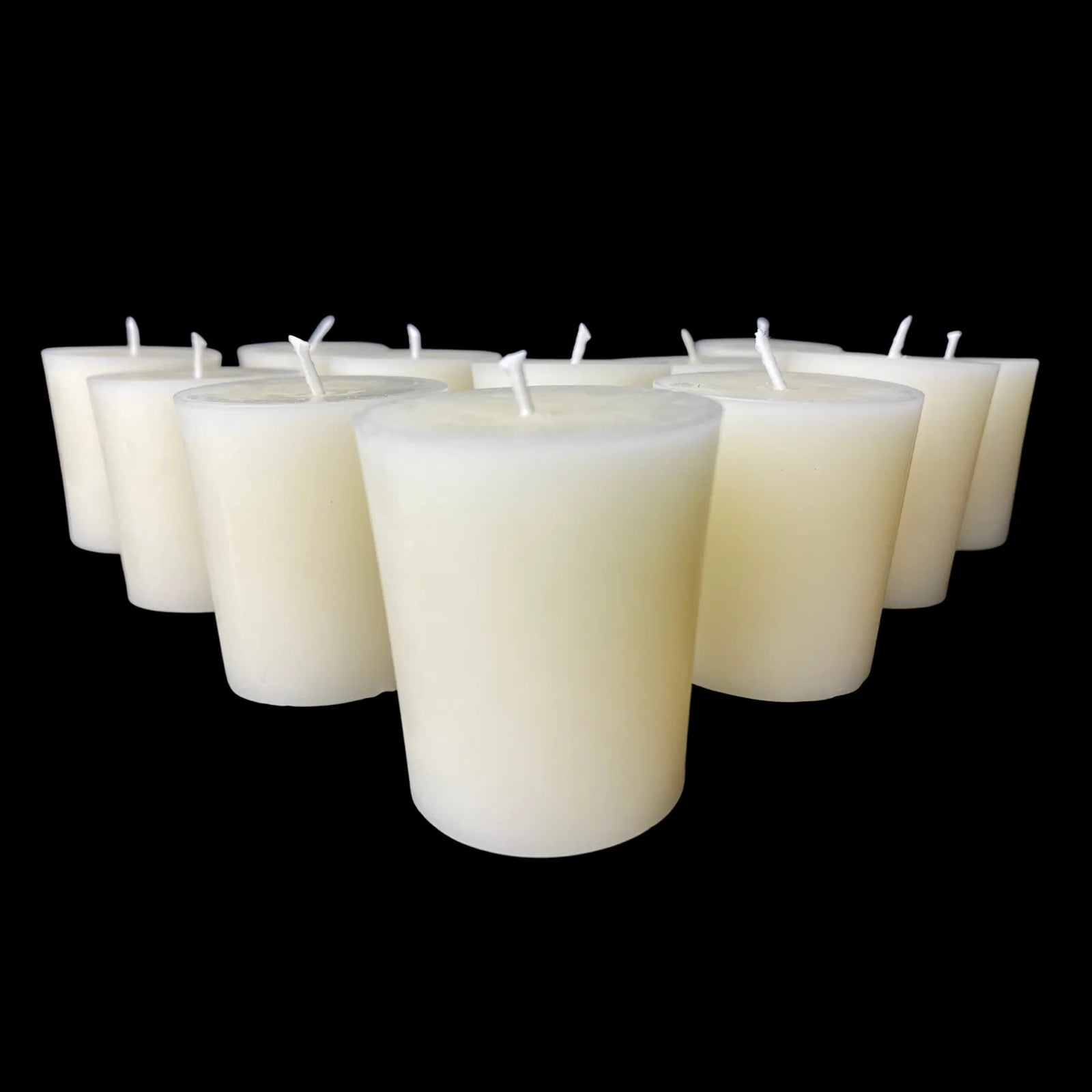 Large Beeswax Votives - White Beeswax