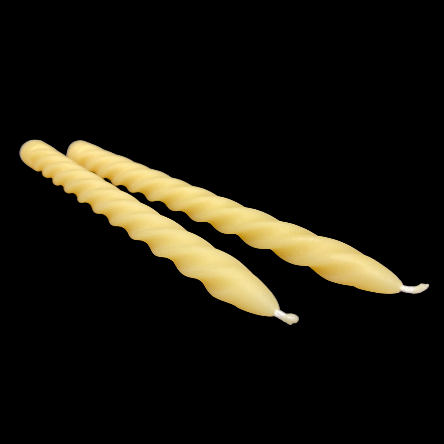 Large Spiral Taper Candles - Cappings Beeswax