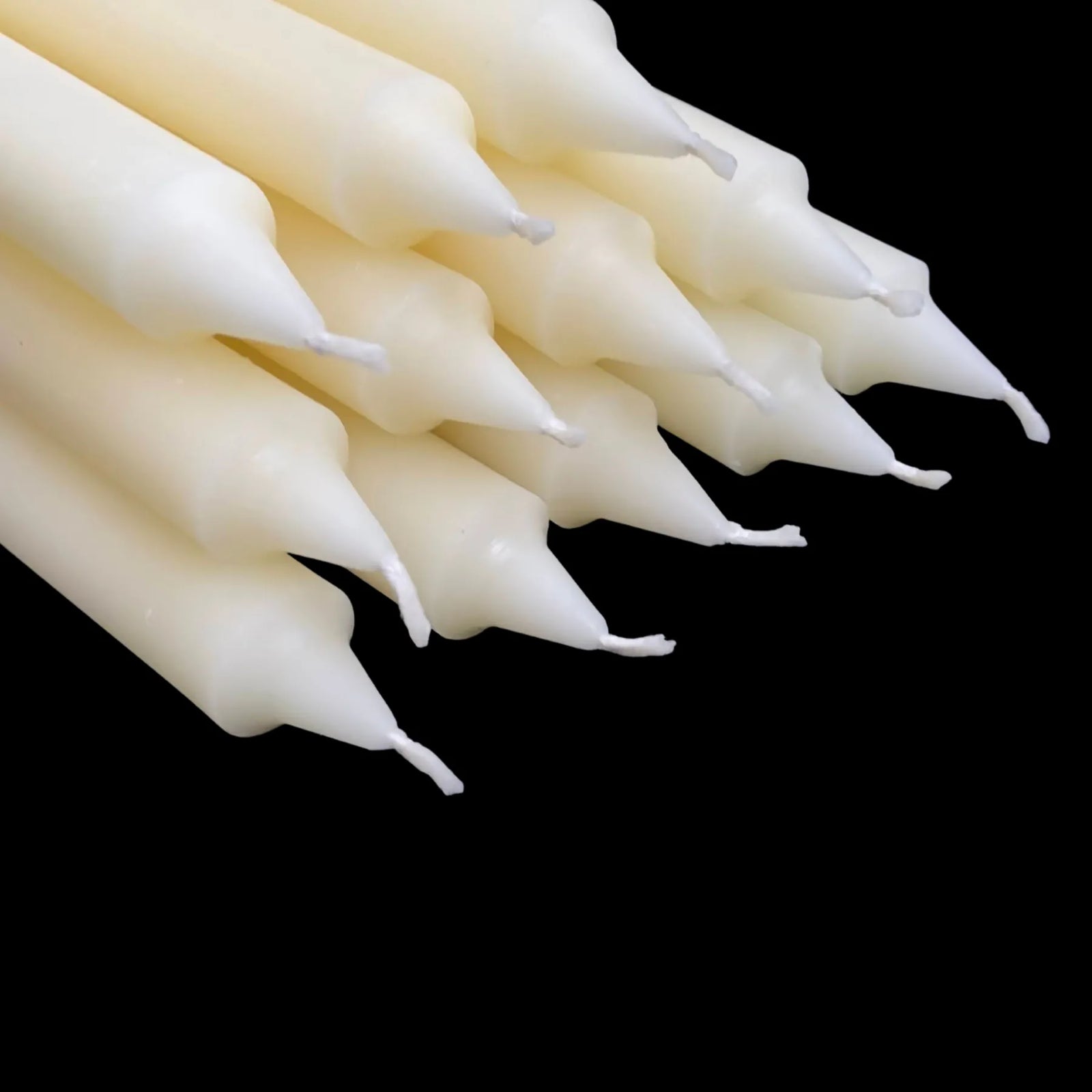 10" Colonial Tapers - White Beeswax