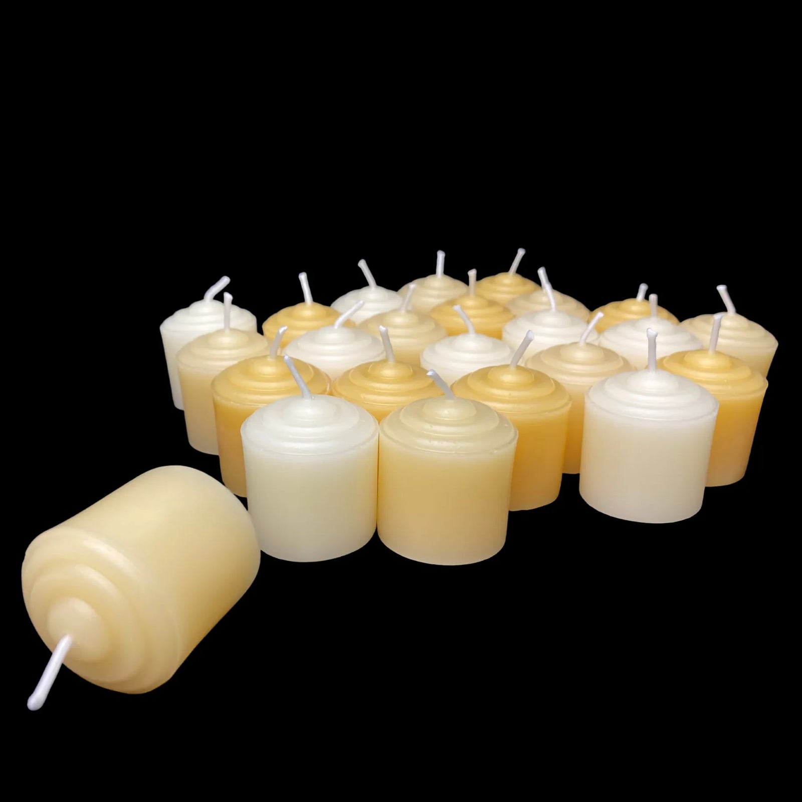 Small Beeswax Votives - Yellow Beeswax