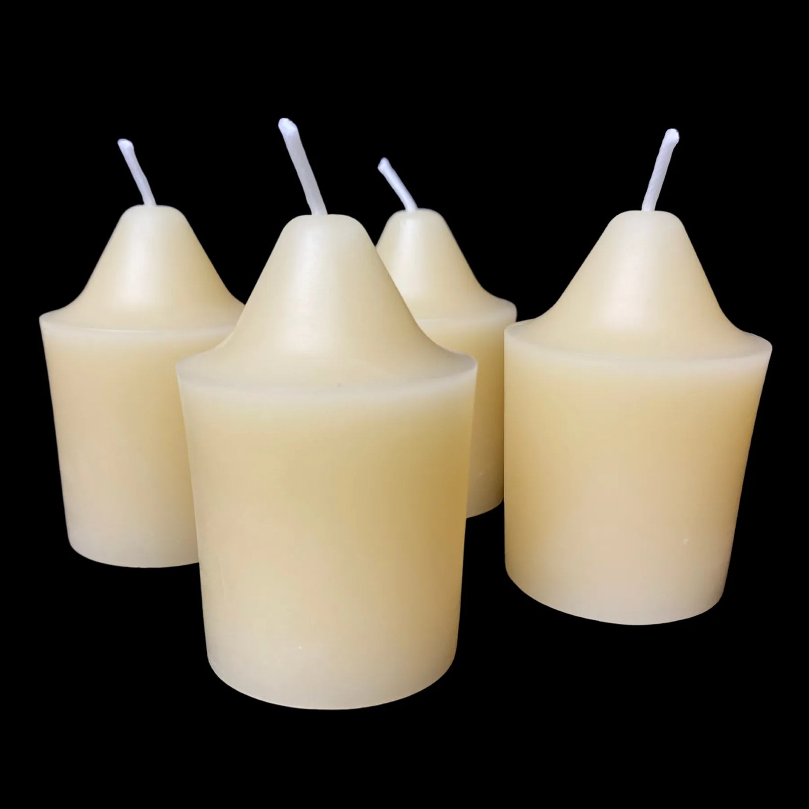 Pointed Top Beeswax Votives - Cappings Beeswax