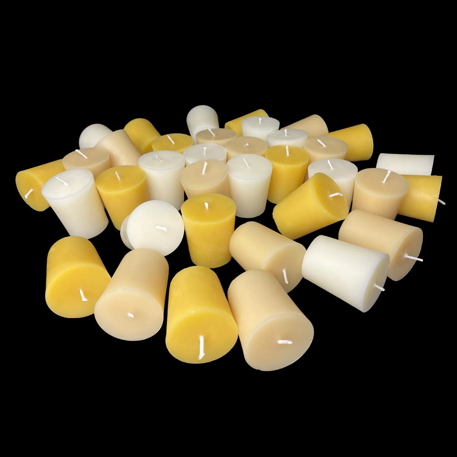 Large Beeswax Votives - Yellow Beeswax