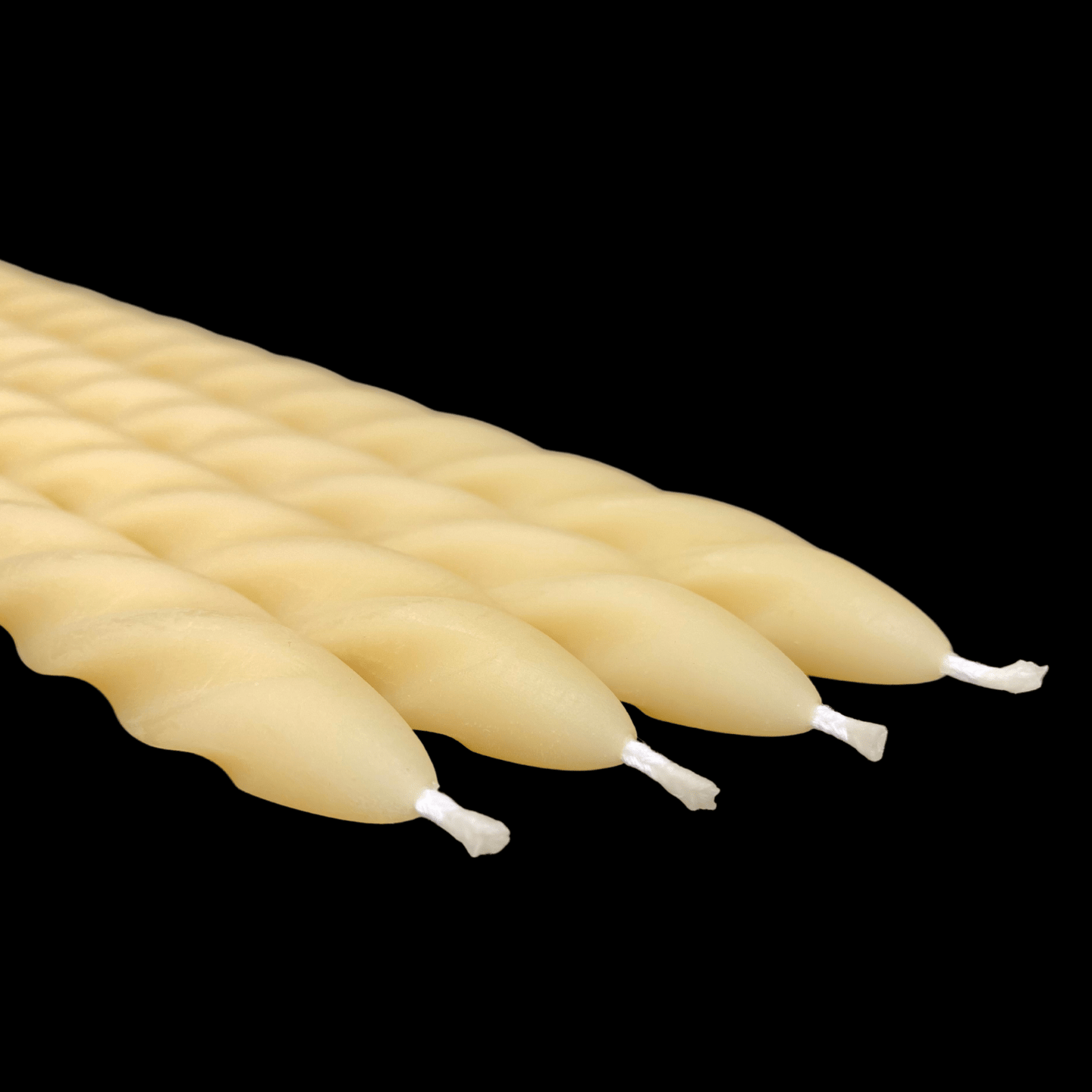 Large Spiral Taper Candles - Cappings Beeswax