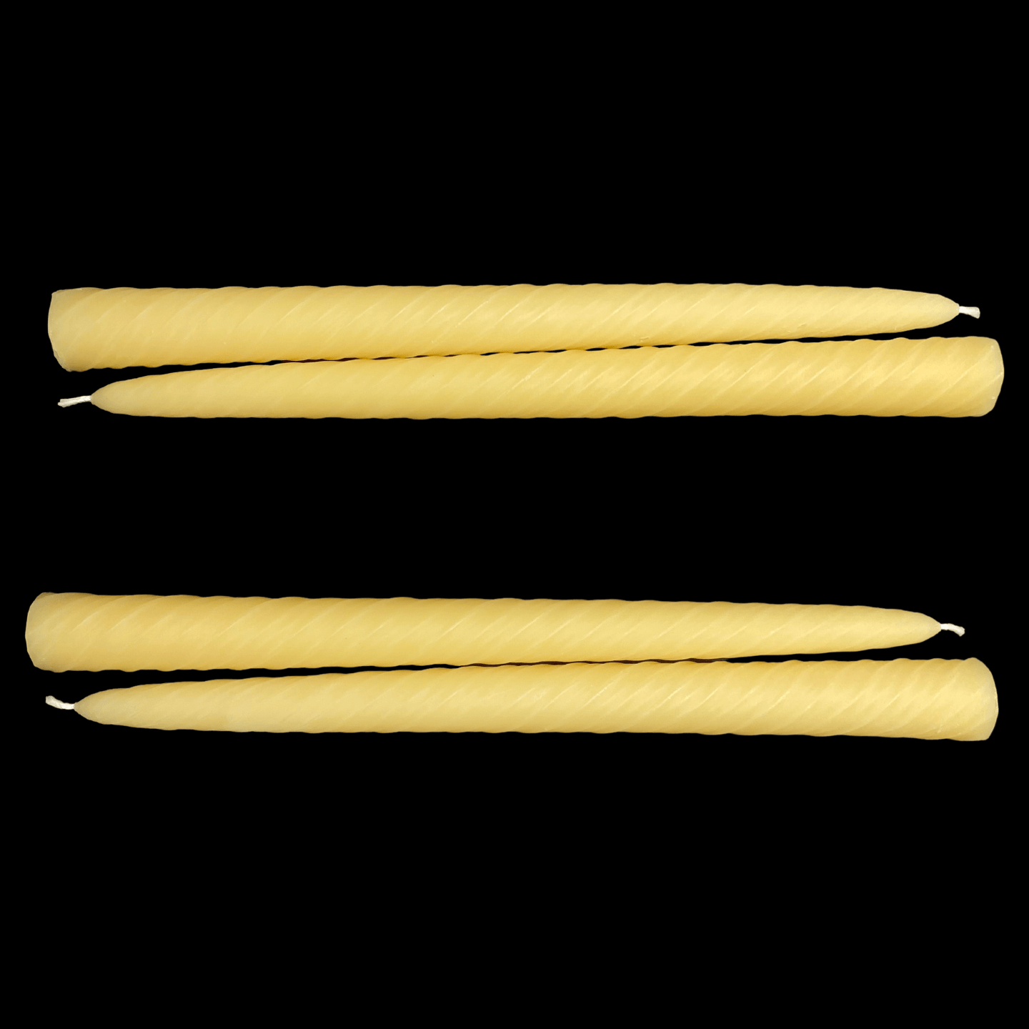 9.5" Romantic Swirl Tapers - Cappings Beeswax