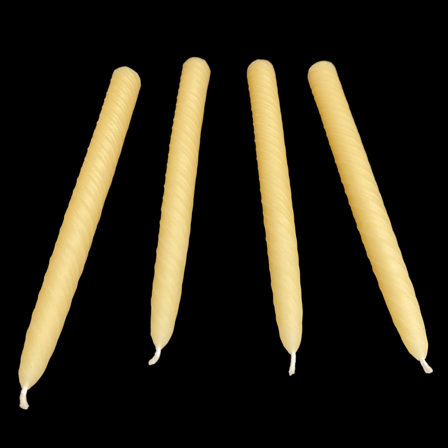 9.5" Romantic Swirl Tapers - Cappings Beeswax