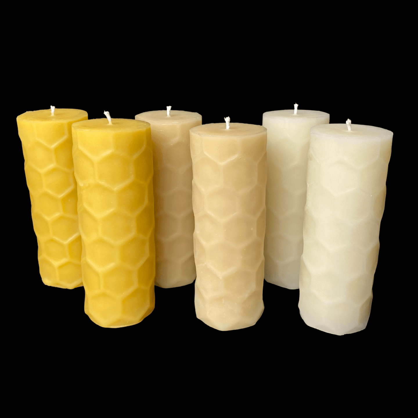 Hexagon Design Pillar Candles