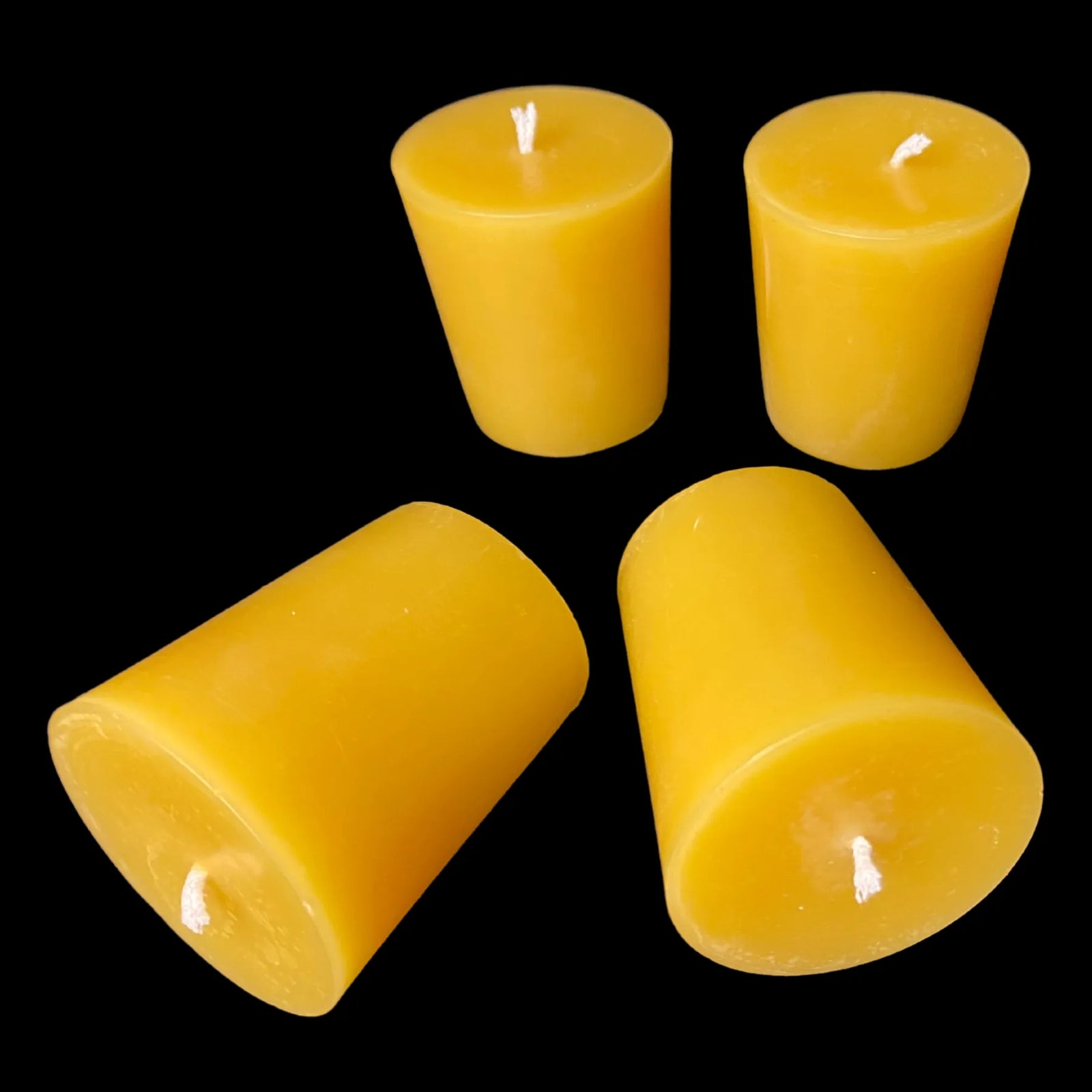 Large Beeswax Votives - Yellow Beeswax