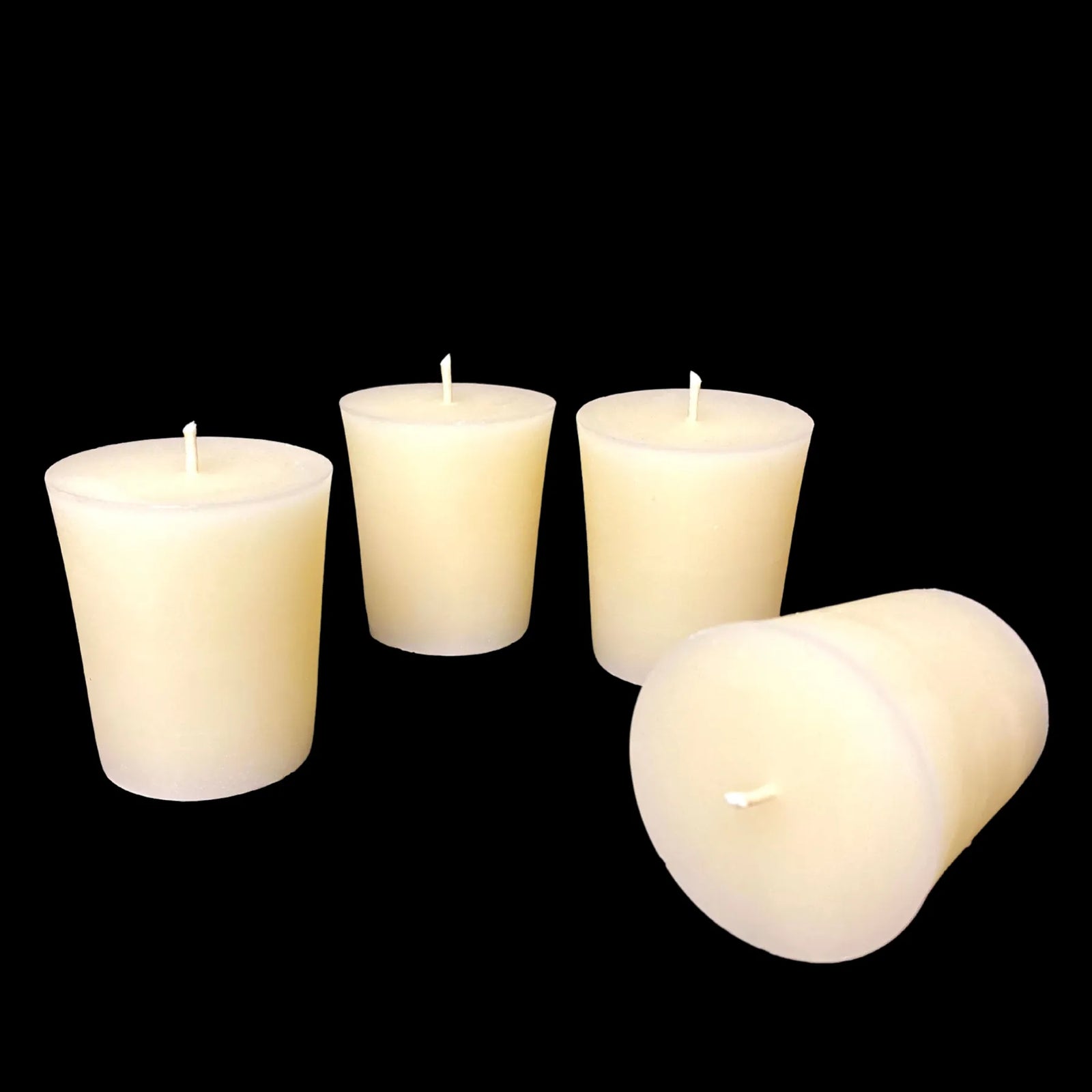 Large Beeswax Votives - White Beeswax