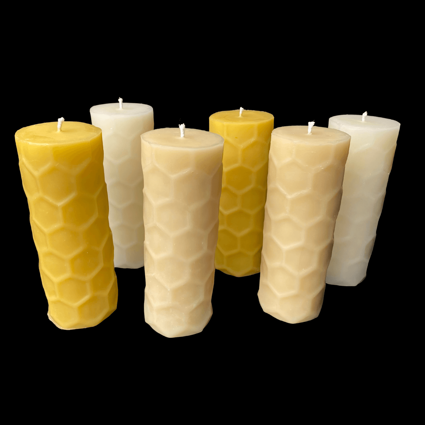 Hexagon Design Pillar Candles
