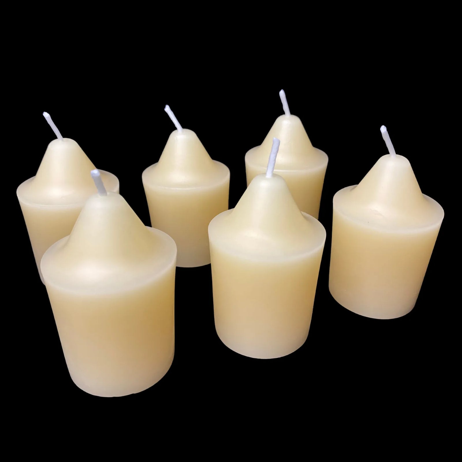 Pointed Top Beeswax Votives - Cappings Beeswax