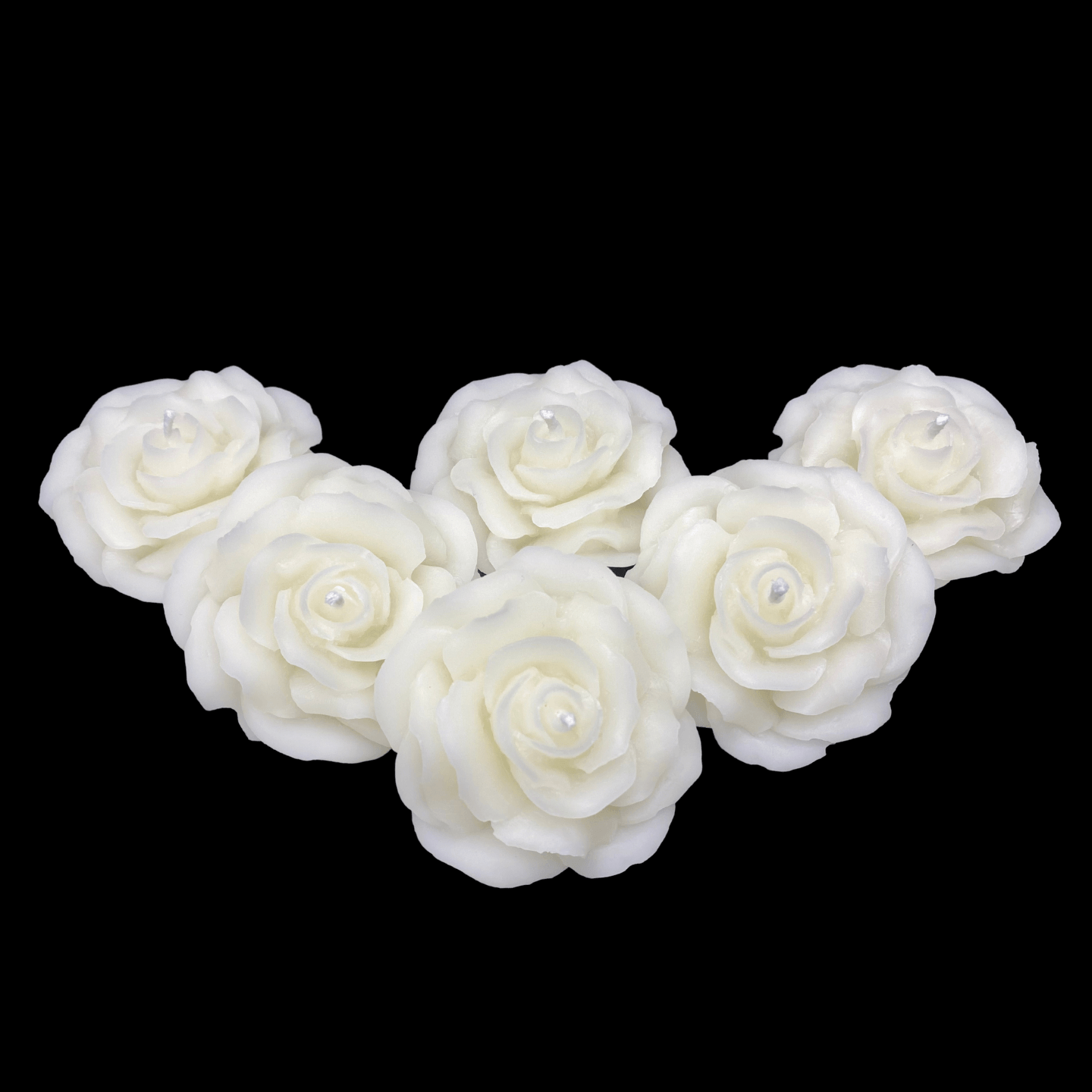 Rose Candle - White Beeswax