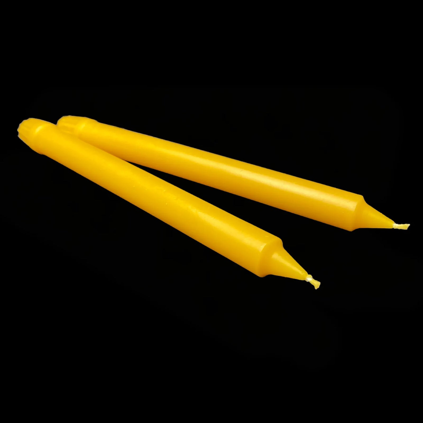 10" Colonial Tapers - Yellow Beeswax