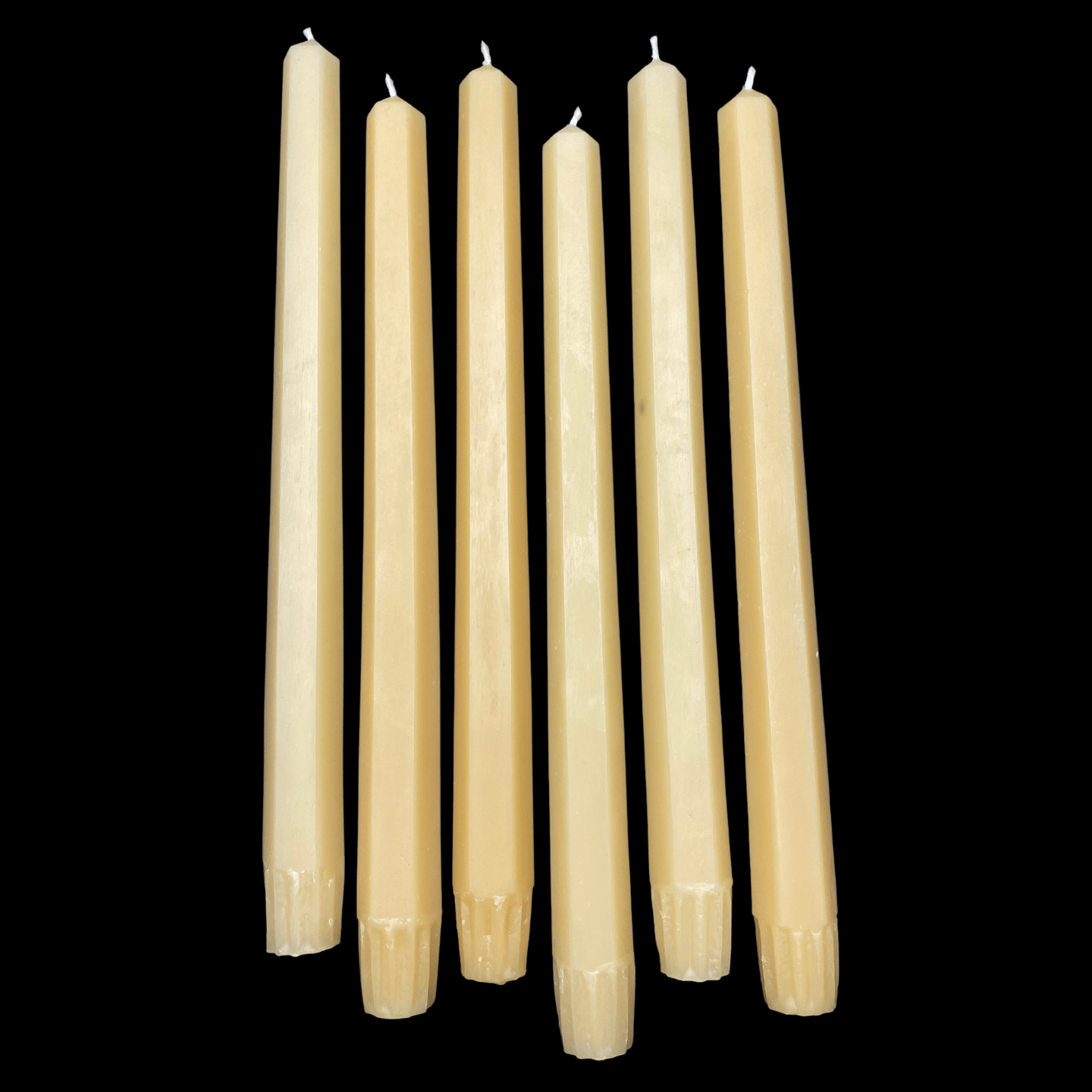 10" Hexagon Taper Candles - Cappings Beeswax