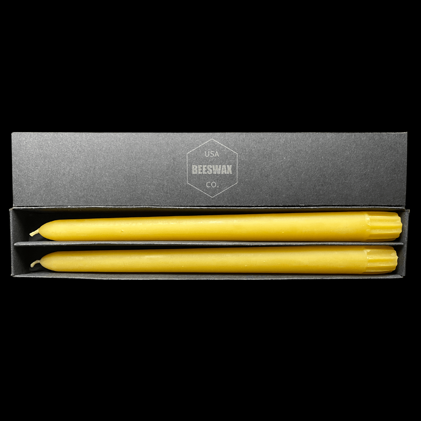 10" Classic Taper Candles - Yellow Beeswax