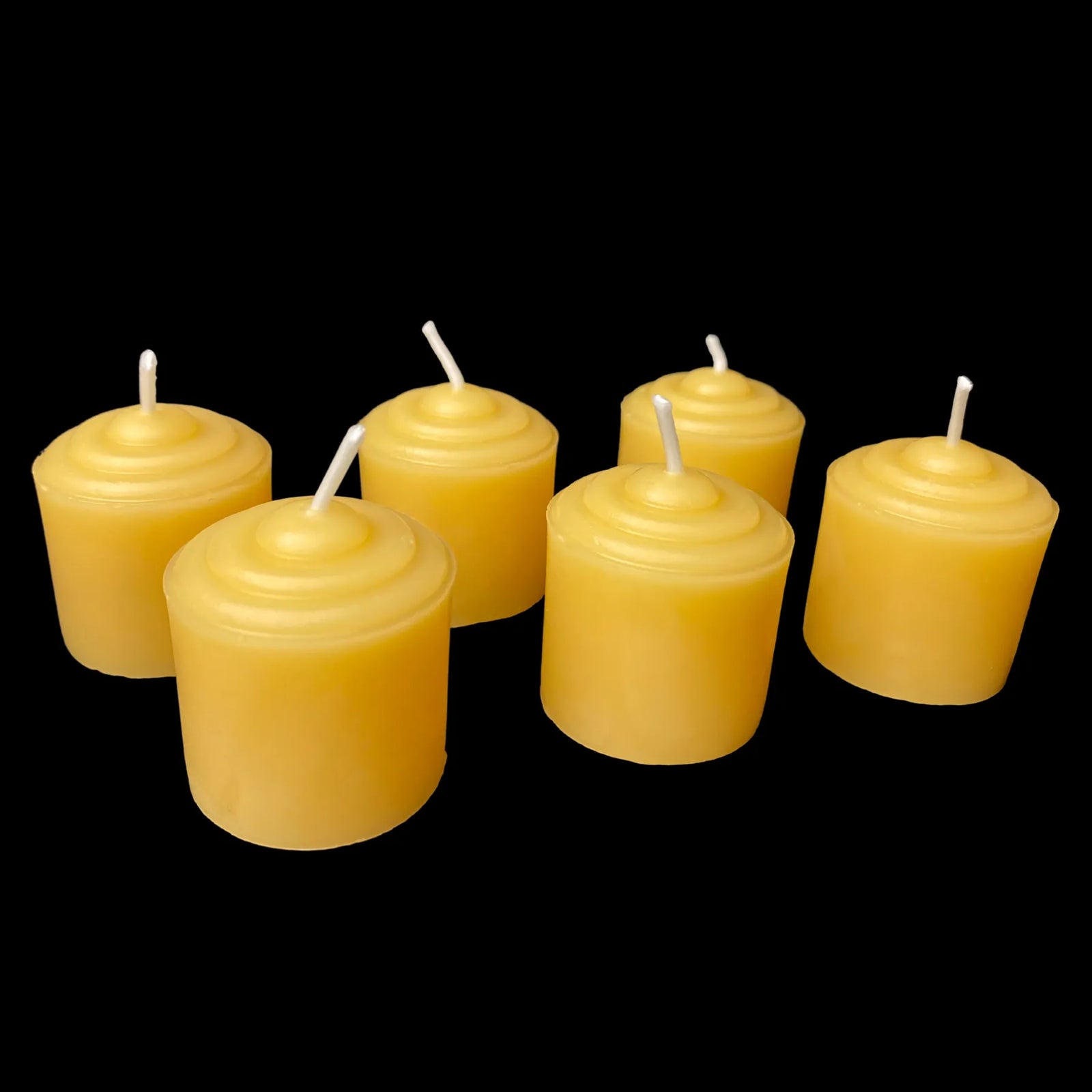 Small Beeswax Votives - Yellow Beeswax