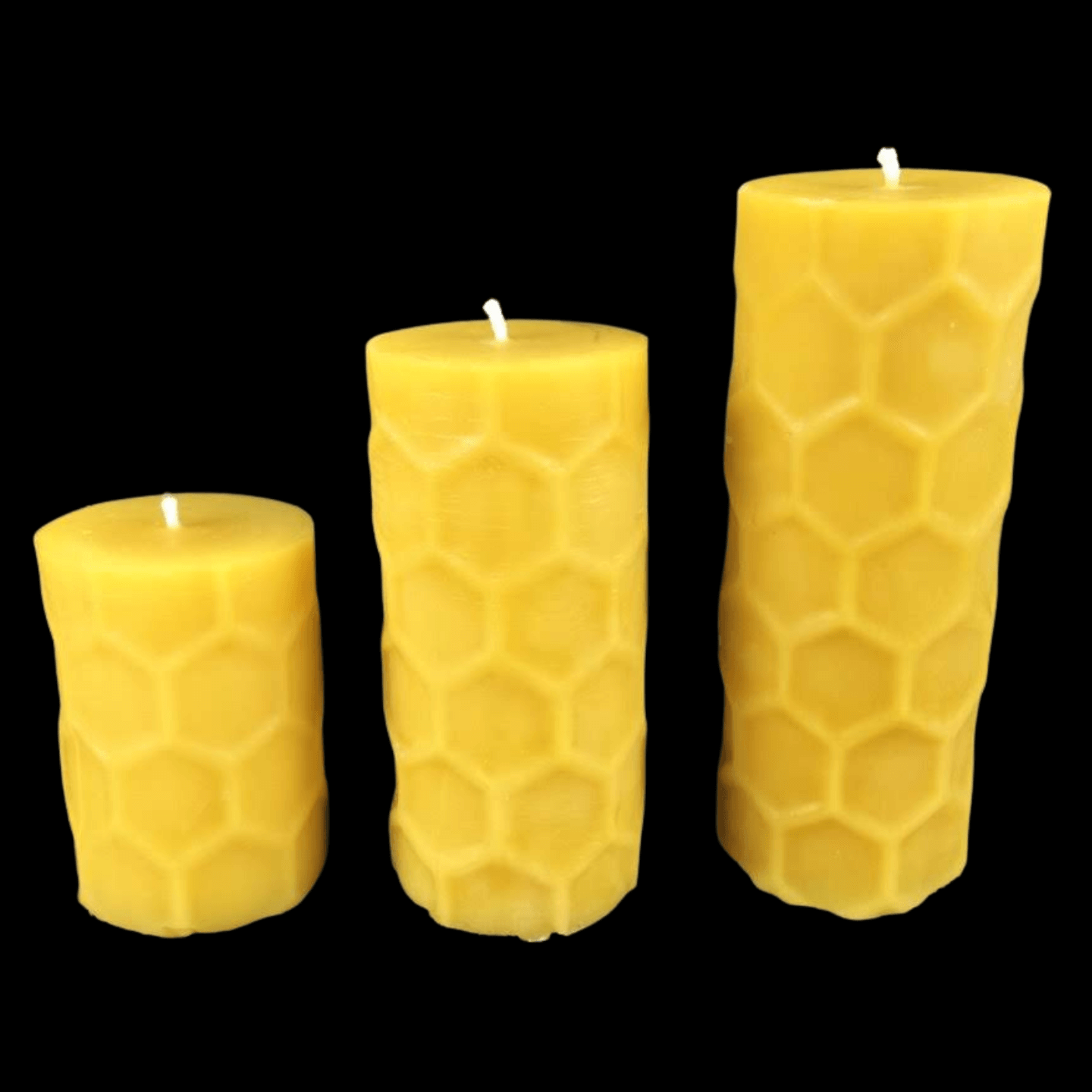 Hexagon Design Pillar Candles
