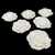 Rose Candle - White Beeswax