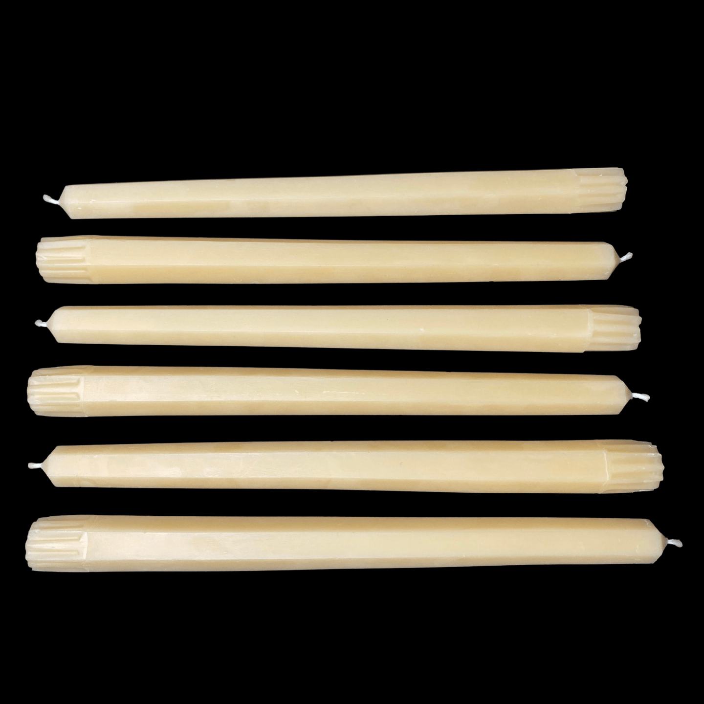 10" Hexagon Taper Candles - Cappings Beeswax