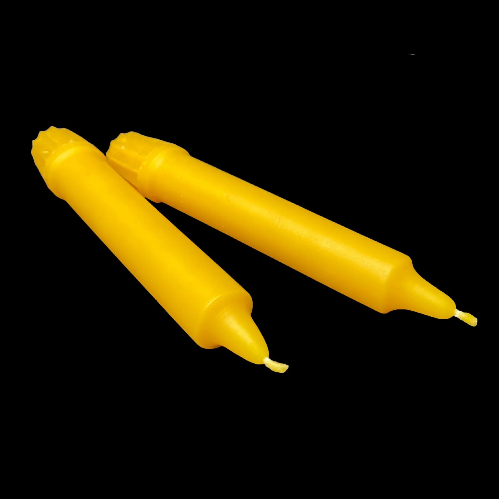 6 Inch Colonial Tapers - Yellow Beeswax