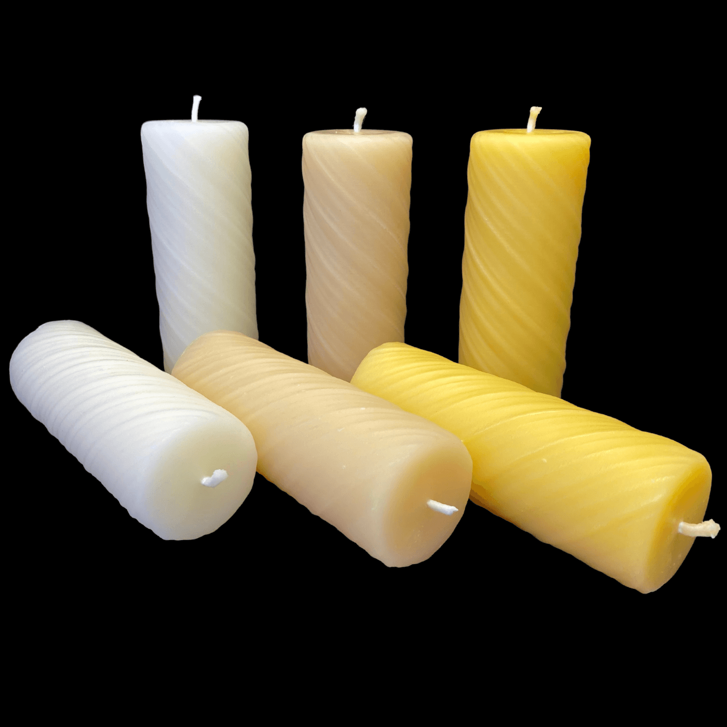 Swirl Pillar Candles