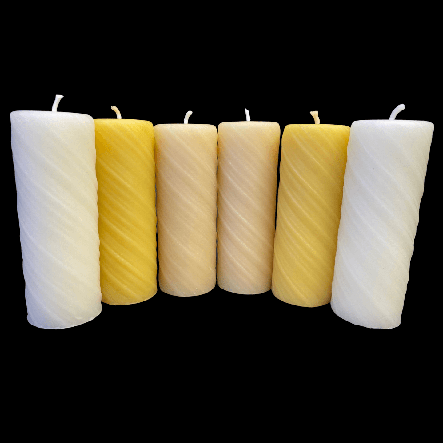 Swirl Pillar Candles