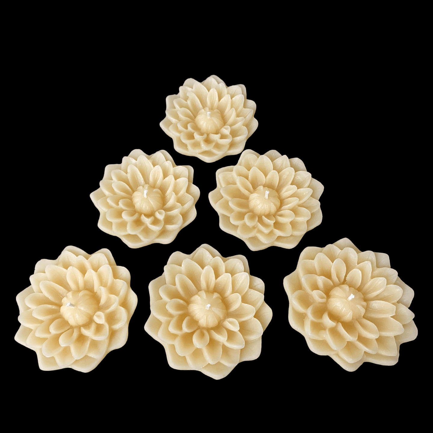 Dahlia Floating Candle - Cappings Beeswax