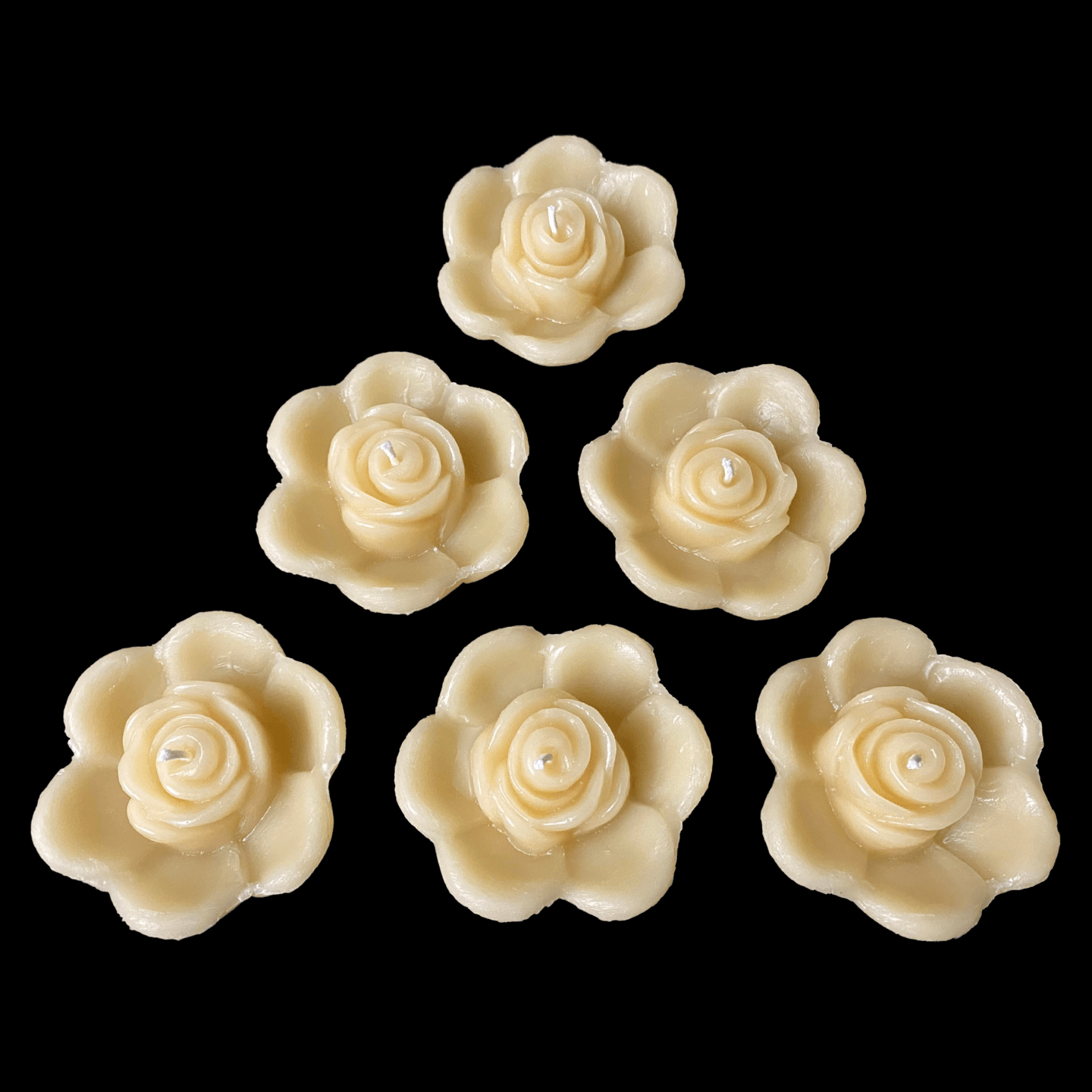 Rose Bud Floating Candle - Cappings Beeswax