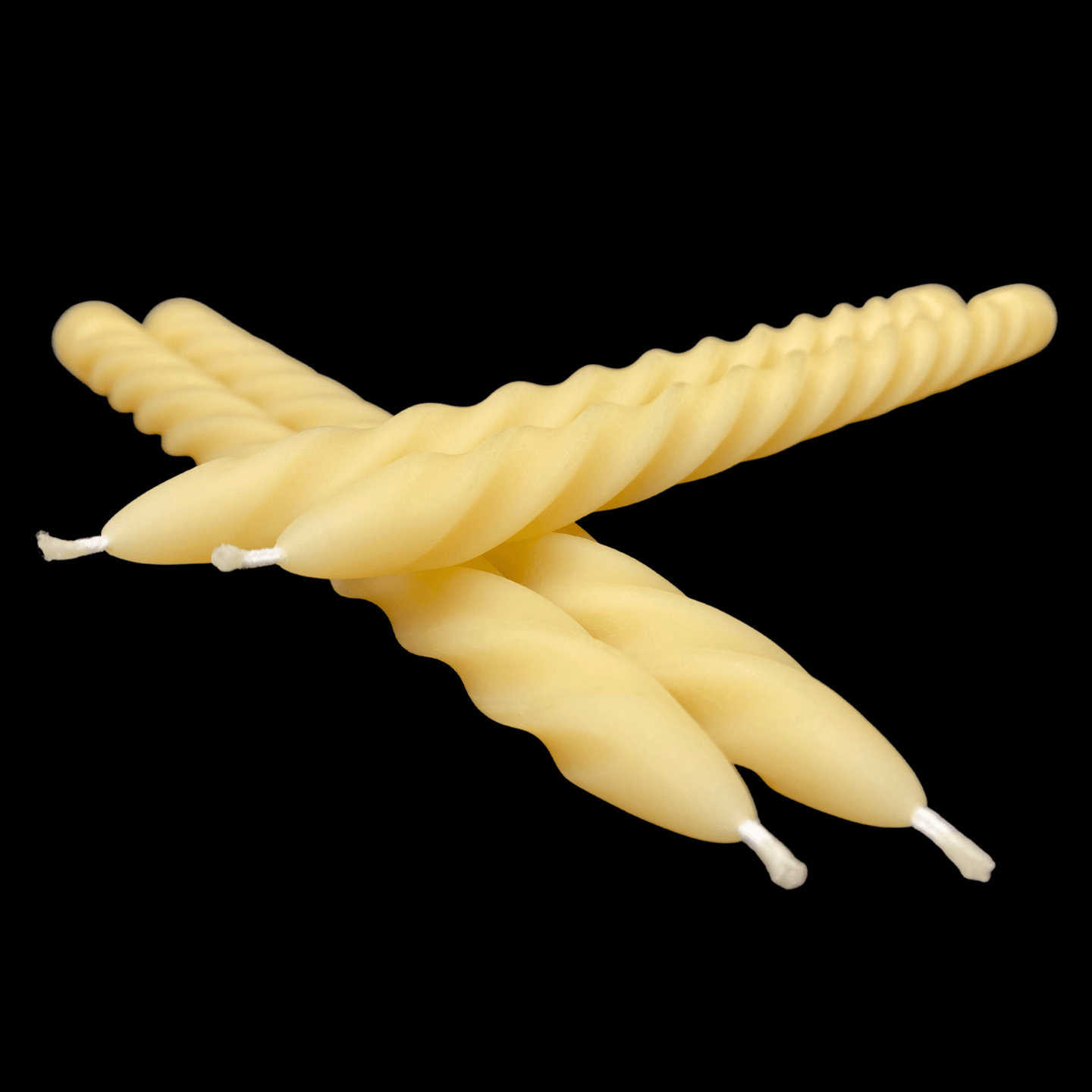 Large Spiral Taper Candles - Cappings Beeswax