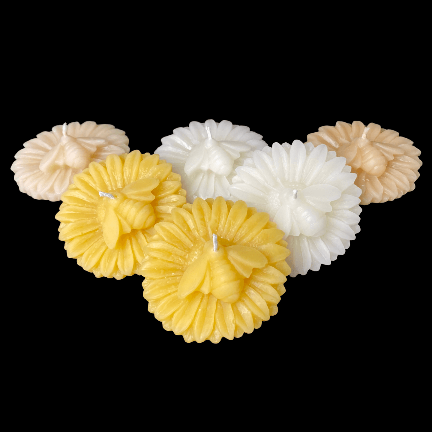 Bee on a Sunflower Candle