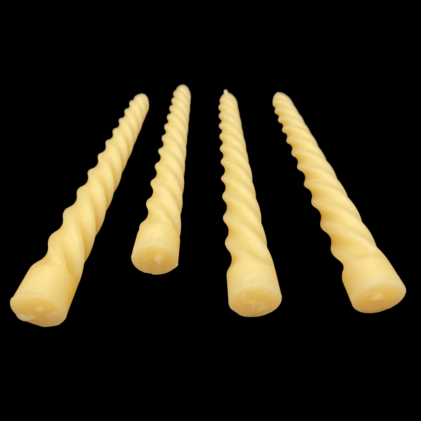 Large Spiral Taper Candles - Cappings Beeswax