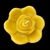 Rose Bud Floating Candle - Yellow Beeswax