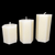 White Beeswax Hexagon Pillar Candles
