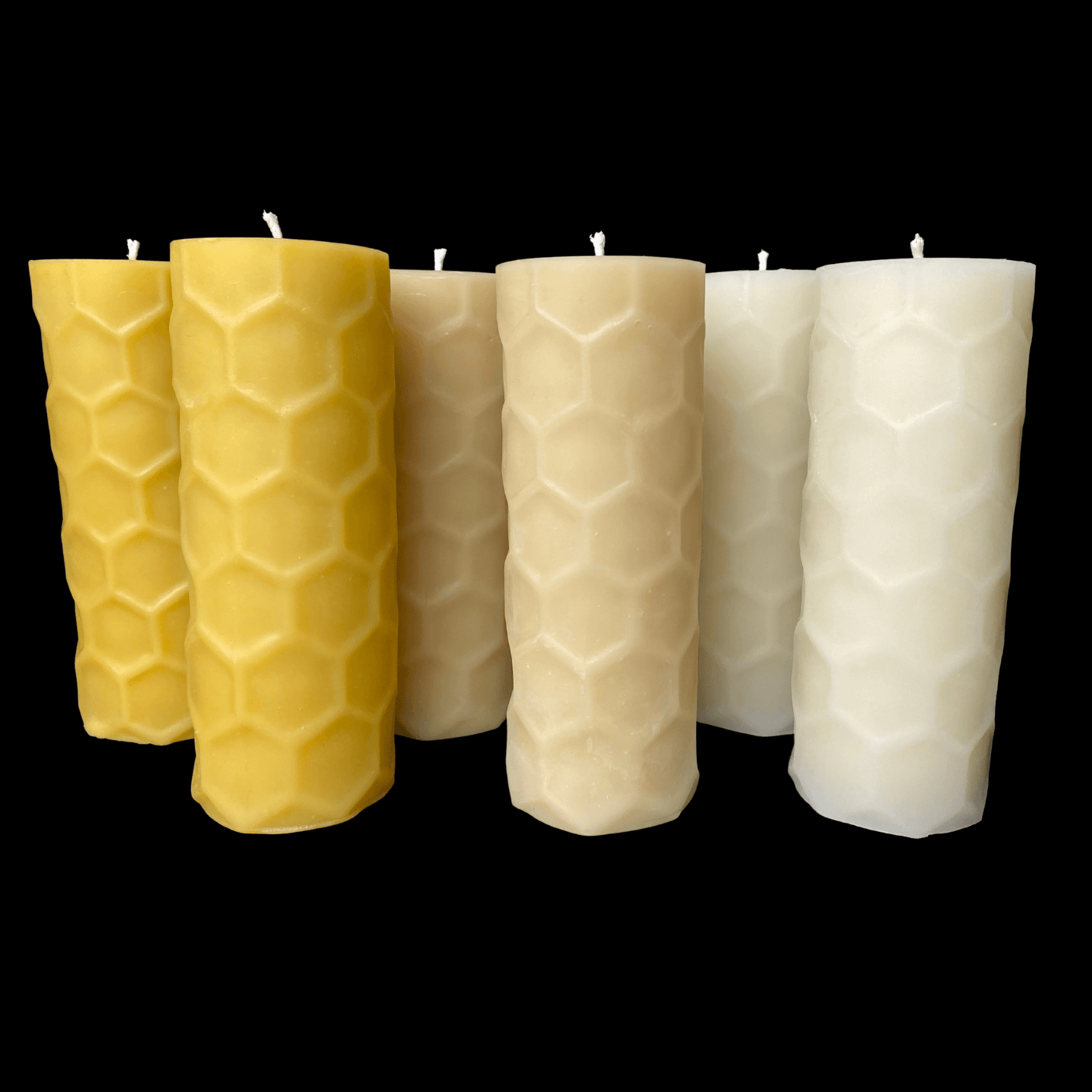 Hexagon Design Pillar Candles