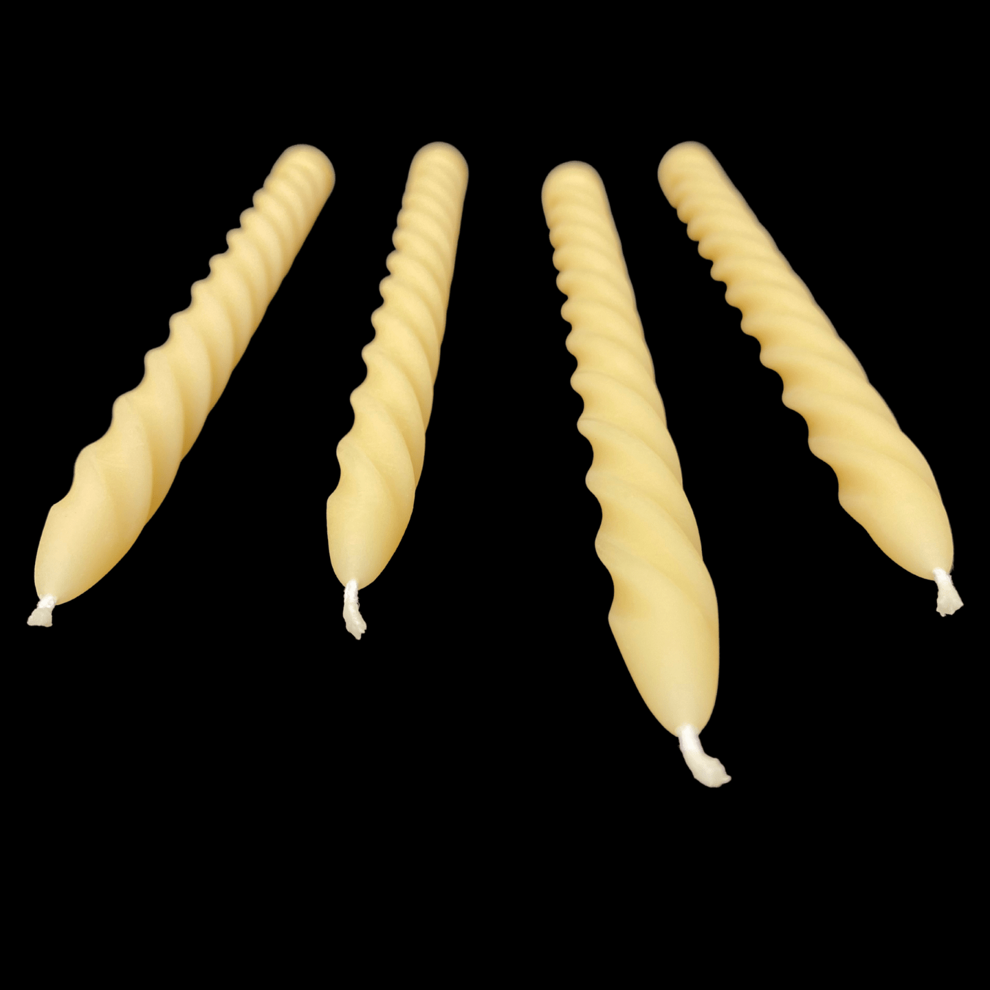 Large Spiral Taper Candles - Cappings Beeswax