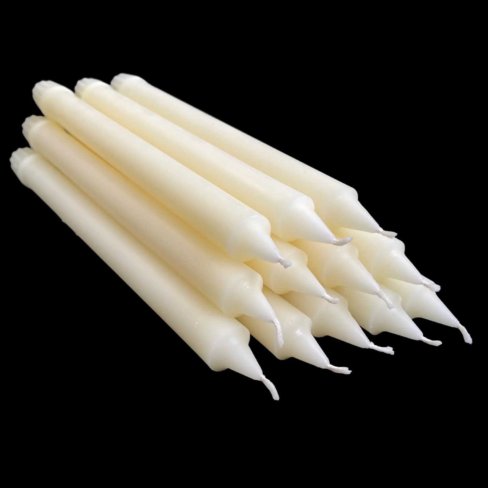 10" Colonial Tapers - White Beeswax
