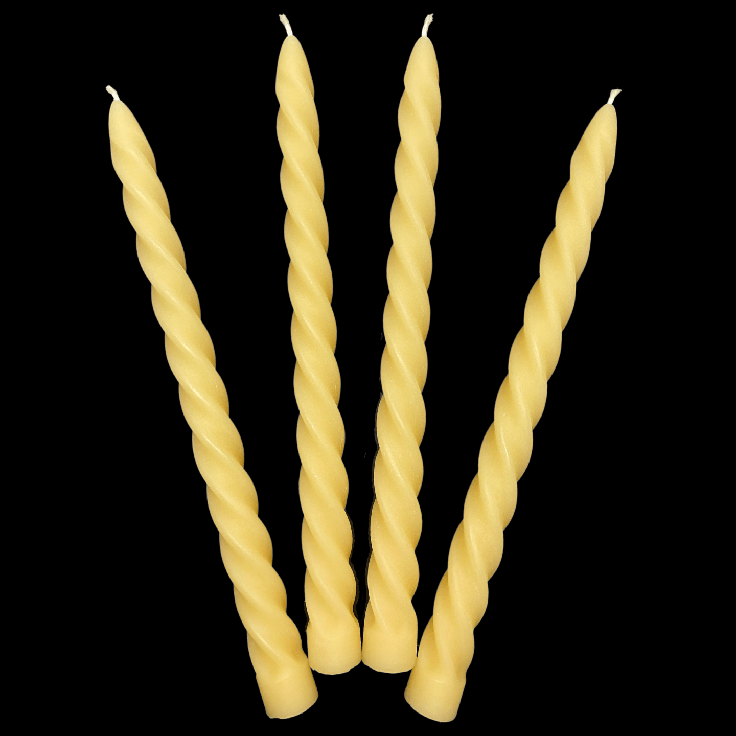 Large Spiral Taper Candles - Cappings Beeswax