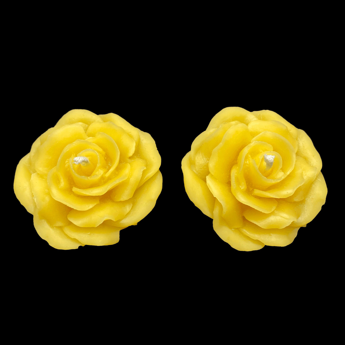 Rose Candle - Yellow Beeswax