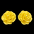Rose Candle - Yellow Beeswax